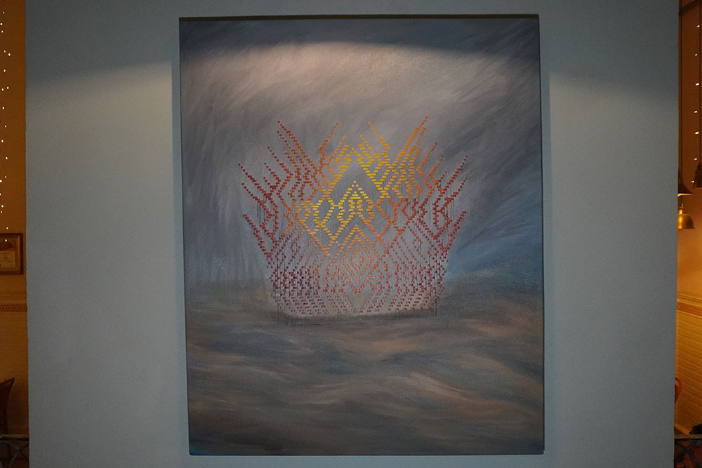 El Portal 2 - Pintura al óleo sobre lienzo tejido 100 x 90 cm 2025